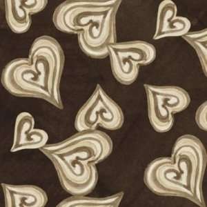  Quilting Fabric Deja BrewFoam Hearts Arts, Crafts 