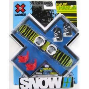 X Games FORUM MANUAL Mini Finger Snowboard & BASELINE 