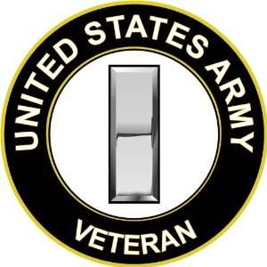  Six Pack of 3.8 US Army Lieutenant Veteran Decal Sticker 