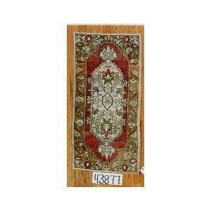  1x3 Hand Knotted Sivas Turkey Rug   17x32