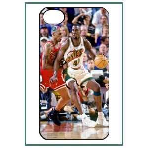  Shawn Kemp NBA iPhone 4 iPhone4 Black Designer Hard Case 
