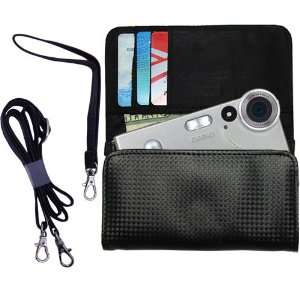  Black Purse Hand Bag Case for the Casio Exilim EX S2 with 