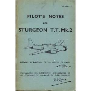   Shorts Sturgeon T T Mk.2 Aircraft Pilots Notes Manual Shorts Books