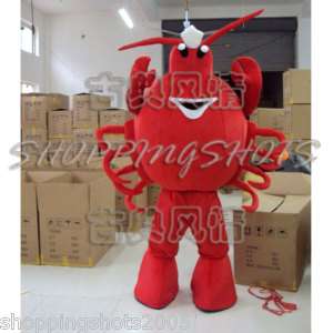 cute red crab cartoon MASCOT COSTUME R00393 Fancy Dress custom made 