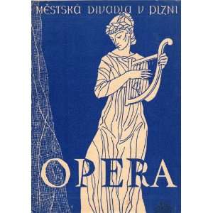  Giacomo Puccini Bohema 1947 Opera Program from Mestska 