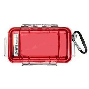  Pelican 1015 Micro Case   Red with Clear Lid Everything 