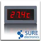 56 3 Red LED Digital Automobile Thermometer Panel Meter External 