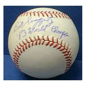  Bill Swaggerty Autographed Baseball