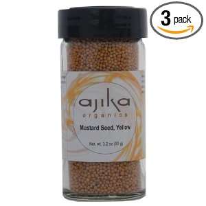 Ajika Organic Mustard Seed, Yellow Grocery & Gourmet Food