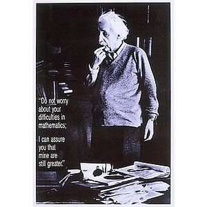  Einstein Mathematics Poster