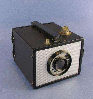 Vintage Camera Ansco Shur Flash Box Brownie Type Mid Century  