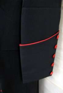 New Mens Clergy Preacher Pastor Cassock Robe Black/Red All Sizes 