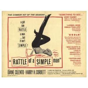  Rattle Of A Simple Man Original Movie Poster, 28 x 22 