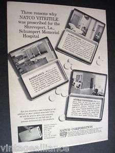   photos of Schumpert Memorial Hospital in Shreveport LA 1962 NATCO Ad