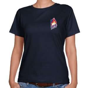  NCAA UIC Flames Ladies Navy Blue Athletics Chest Hit Logo 