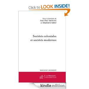 Sociétés coloniales et sociétés modernes (Université) (French 