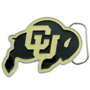  Colorado Buffaloes Pewter Team Logo Belt Buckle Sports 