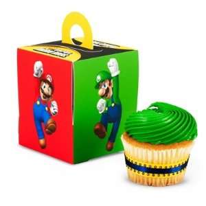  Super Mario Bros. Cupcake Boxes Party Accessory Toys 