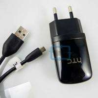 OEM HTC E250 Wall Charger + Micro USB Data Cable for EVO 3D Inspire 4G 