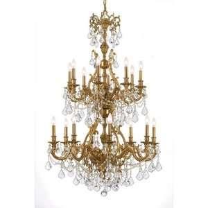 Crystorama Lighting 5140 AG CL SAQ Yorkshire 16 Light Chandeliers in 