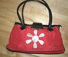 RUBY RED Shimmer Beaded Embellished Mad by Design Purse