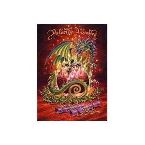  Flaming Dragon Pudding  Briar Yule Greetings Card Office 