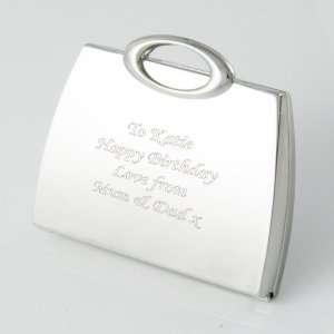 Personalized Engraved Handbag Compact Mirror  Birthday 
