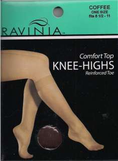 Ravinia Comfort Top Knee Highs   Coffee   One Size  
