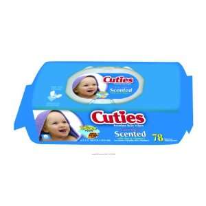  Cuties Baby Wipes, Cuties Baby Wipes Scented, (1 PACK, 78 
