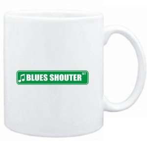  Mug White  Blues Shouter STREET SIGN  Music Sports 