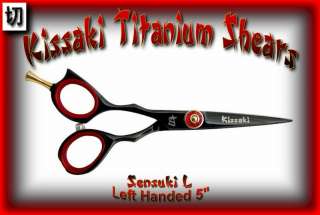   Handed 5 Pro Hair Black Titanium Salon Shears Barbers Scissors  