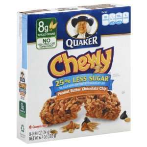  Quaker Chewy Granola Bars, Peanut Butter Chocolate Chip, 8 