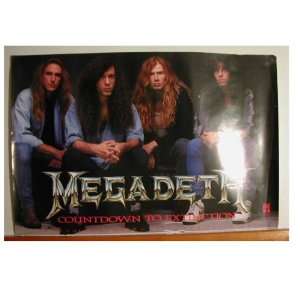 Megadeth Poster Countdown To Extinction Megadeath Band