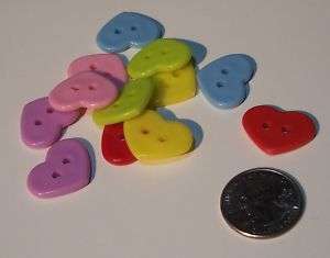 Shaped Button 12pc Asst. for Sewing Crafts Scrapbooking  