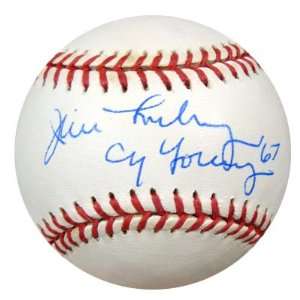  Vern Law Autographed NL Baseball Cy Young 1960 PSA/DNA 