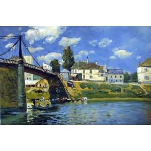  Bridge at Villeneuve la Garenne by Alfred Sisley