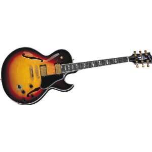  Gibson Custom ES 137 Custom Electric Guitar Tri Burst Gold 