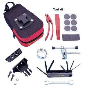  Bicycle Bike Repair Tool Kit With Saddle Bag Sports 