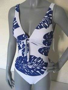 NEW Cute S 6 8 Blue wht One piece Sexy Island swimsuit  