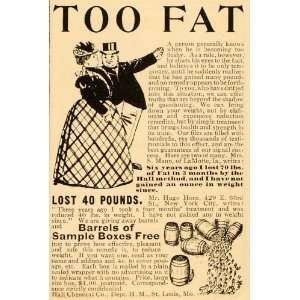   Fat Reducing Hall Weight Loss   Original Print Ad