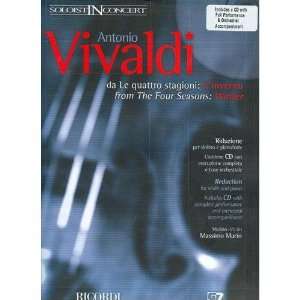   Vivaldi The Four Seasons Winter for Violin and Piano Book and CD