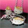 fashion crown hellokitty necklace ring bracelet set A12  