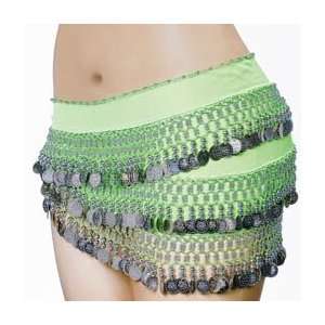  Lime Green Belly dancing skirt 