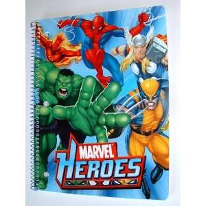   notebook (Spider man Hulk Thor Human Torch Wolverine)