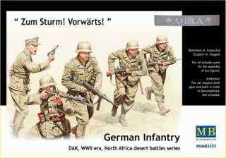   Infantry DAK, WWII era, North Africa Desert Battle Series   5 Figure