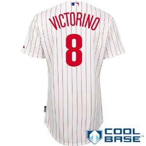 Shane Victorino #8 Philadelphia Phillies 50(Lg.) Majestic Authentic 