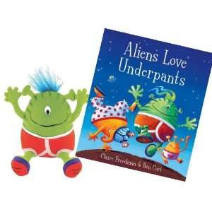  Aliens Love Underpants Plush and Book Set Toys & Games