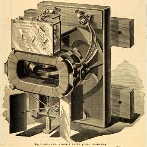  1889 Print O.B. Shallenberger Antique Electric Meter AC 