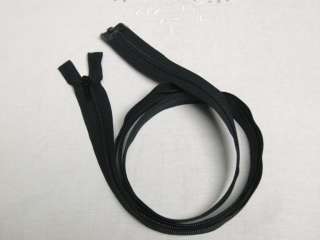 10 NEW YKK 72 Black Nylon Coil Separating Zippers 72 Inch  