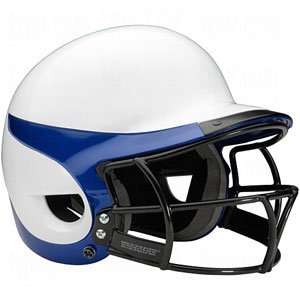  Worth Liberty Home Helmet, White/Royal With Face Guard 